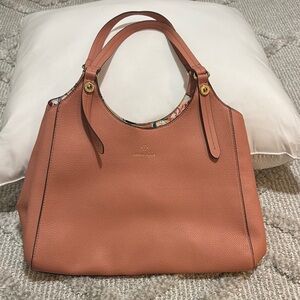 Coach Pink Shoulder Bag with Gold Hardware